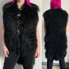 Givenchy⚡{$3,650} Mongolian Shaggy Lamb Fur Gilet Long Vest Size 38/medium