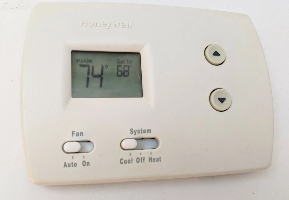 Honeywell pro 3000 HEAT/COOL NON-PROGRAMMABLE DIGITAL THERMOSTAT | eBay