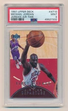 1997 Upper Deck Michael Jordan Air Time First Class #AT10 PSA 9 Mint Bulls HOF
