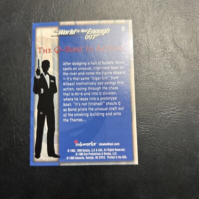 Cnt James Bond World Is Not Enough 1999 #8 The Q Boat In Action