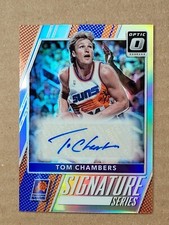 Tom Chambers 2017-18 Panini Donruss Optic Holo PrizmSignature Series Auto #80