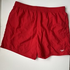 Speedo Men’s Large Red Swim Trunks With Pockets  Ready To Ship