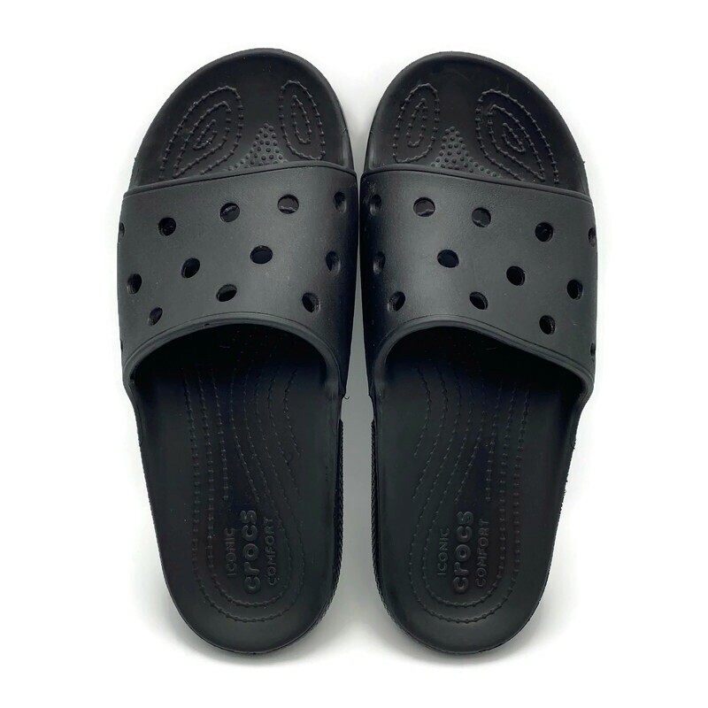 Crocs Black Slides Mens Size M 13 