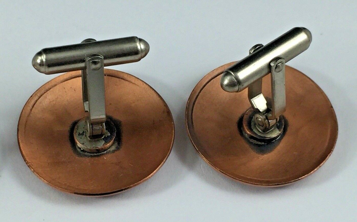 Two Pairs of Vintage Copper Cufflinks, Nice Condi… - image 3