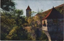 CPA AK Rothenburg Stadtmauer am Rodertor GERMANY (1076398)