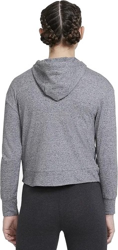 Nike Sportswear Big Kids Girls' Full-Zip Jersey Hoodie (Carbon Heather) Size S - Picture 5 of 5