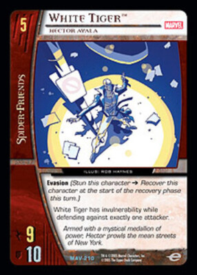VS System: White Tiger, Hector Ayala - Foil [Played] VS: Marvel The Avengers TCG