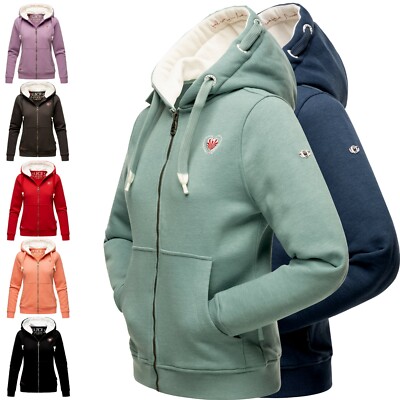 Navahoo Damen Hoodie Sweatjacke Kapuzen Jacke Sweater Pullover Lieblingstäubchen