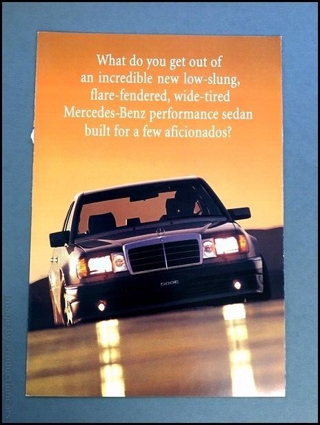 1992 1993 Mercedes Benz 400E V-8 V8 Original Car Sales Brochure | eBay