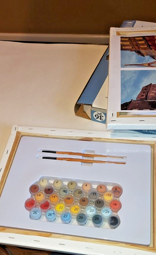 NUEVO Artista Loft Obra Maestra Pintura por Número Torre Eiffel Ciudad Cantidad 2 Intermedio - Imagen 4 de 9