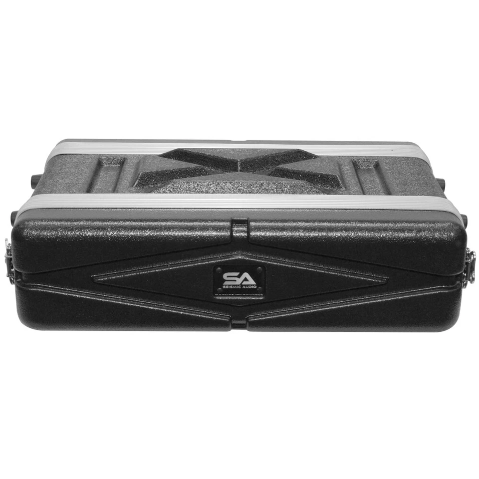 Lightweight 2 Space Compact ABS Rack Case - 2U PA DJ Shallow Rack Case - Image 2 of 4