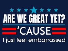 Anti Maga- Embarassed - Anti-Trump 2025 18x24 Yard Sign w/ stake