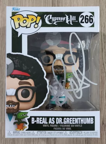 B-Real Signed Dr Greenthumb Funko POP! Cypress Hill Rapper West Coast LEGEND RAD