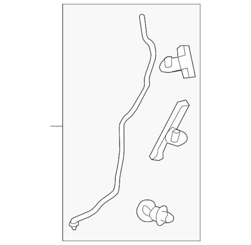 Genuine Ford Explorer 2011-2019 Front Left Sunroof Drain Hose BB5Z-78502C52-C - Foto 1 di 2