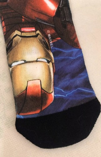 NWT Marvel Bioworld Crew Socks Size 10-13 Captain America Iron Man Black Panther - Picture 7 of 7