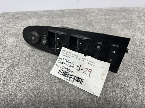 Driver Front Door Switch Driver's Master Fits 07-10 OUTLOOK 228744 BLACK - Picture 4 of 4