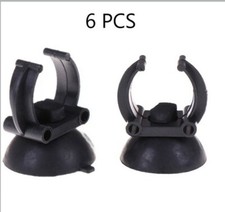 6X Suction Cup Clips Aquarium Heater Tubing Lights Holds Up To 1" Diameter SALE