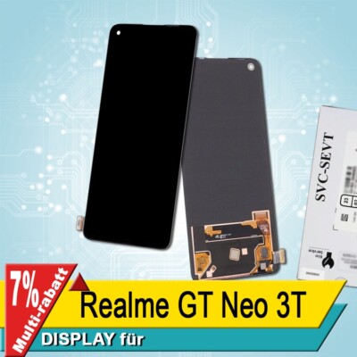 Display für Realme GT Neo 3T Bildschirm Service Pack Schwarz