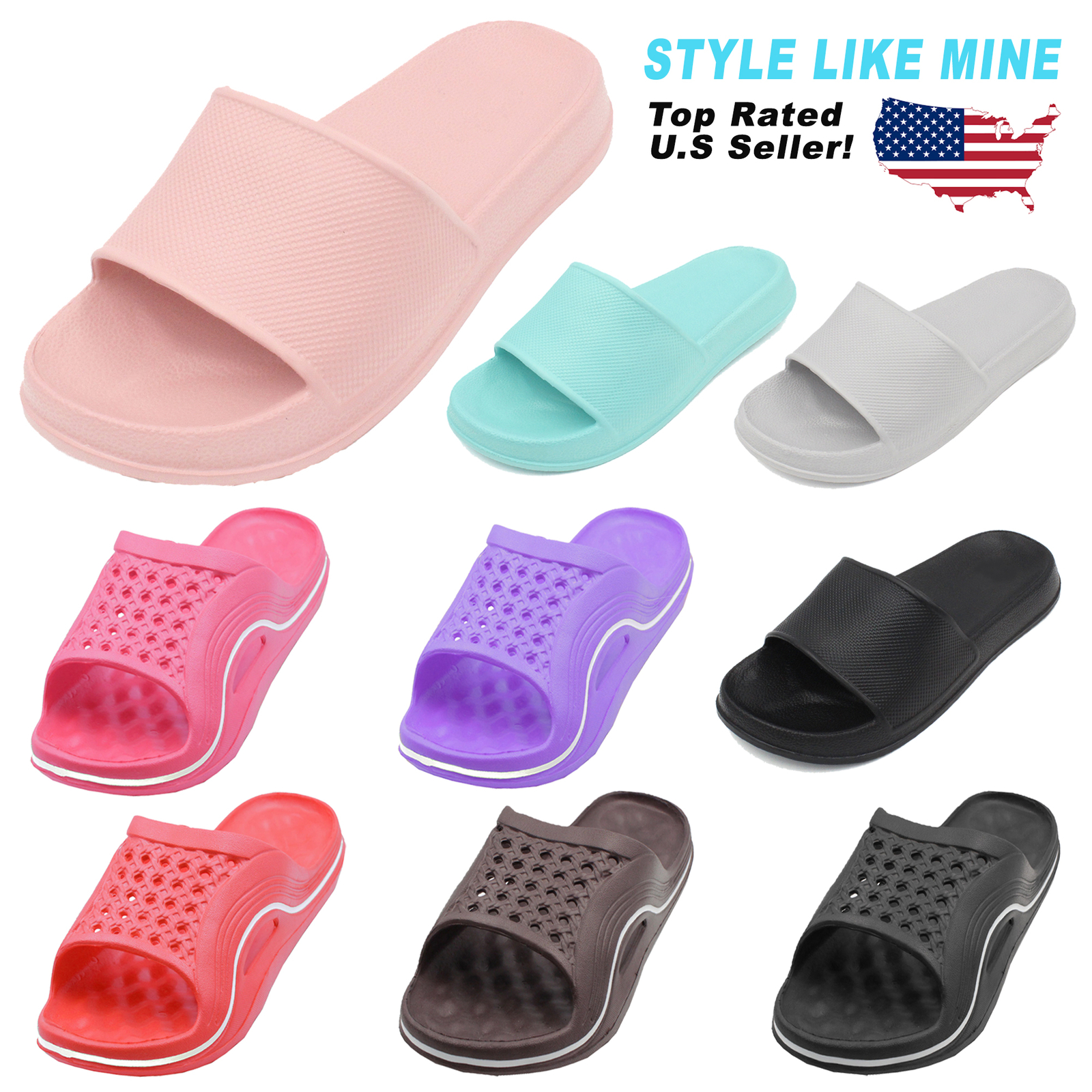 women's waterproof slide sandals