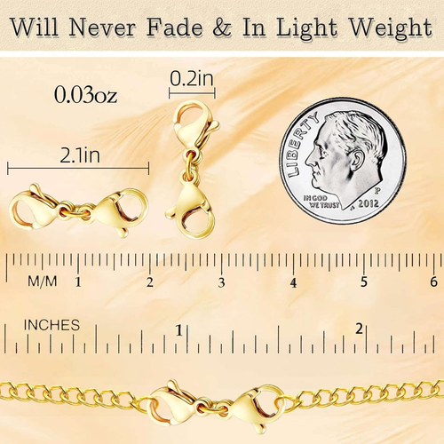 10 Pack Double Lobster Clasp Necklace Clasp Classic Double End Design Necklace C - Picture 2 of 12