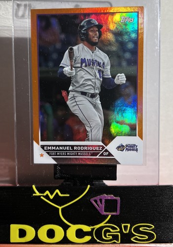 EMMANUEL RODRIGUEZ MINNESOTA TWINS 2023 TOPPS PRO DEBUT NARANJA/25 - Imagen 1 de 3