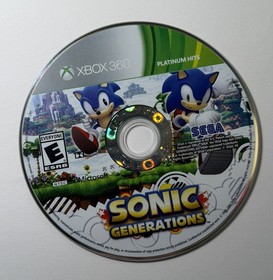 Xbox 360 Video Game Console Sonic Generations (Sega, 2011) Platinum Hits Manual