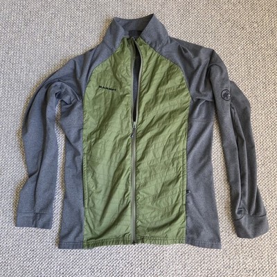 MAMMUT Variant Hybrid Jacket Women s Large  Olive Green Gray Quilted and Stretch