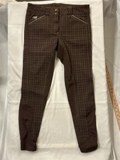 Piper Breeches Womens 28 R Plaid Riding Pants Seat Equestrian Smart Pack Jodhpur