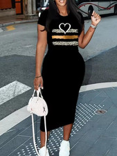 Short Sleeves, Long Stares” Sexy Dress