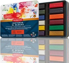 Derwent Inktense XL Blocks 12 Tin Water solub...