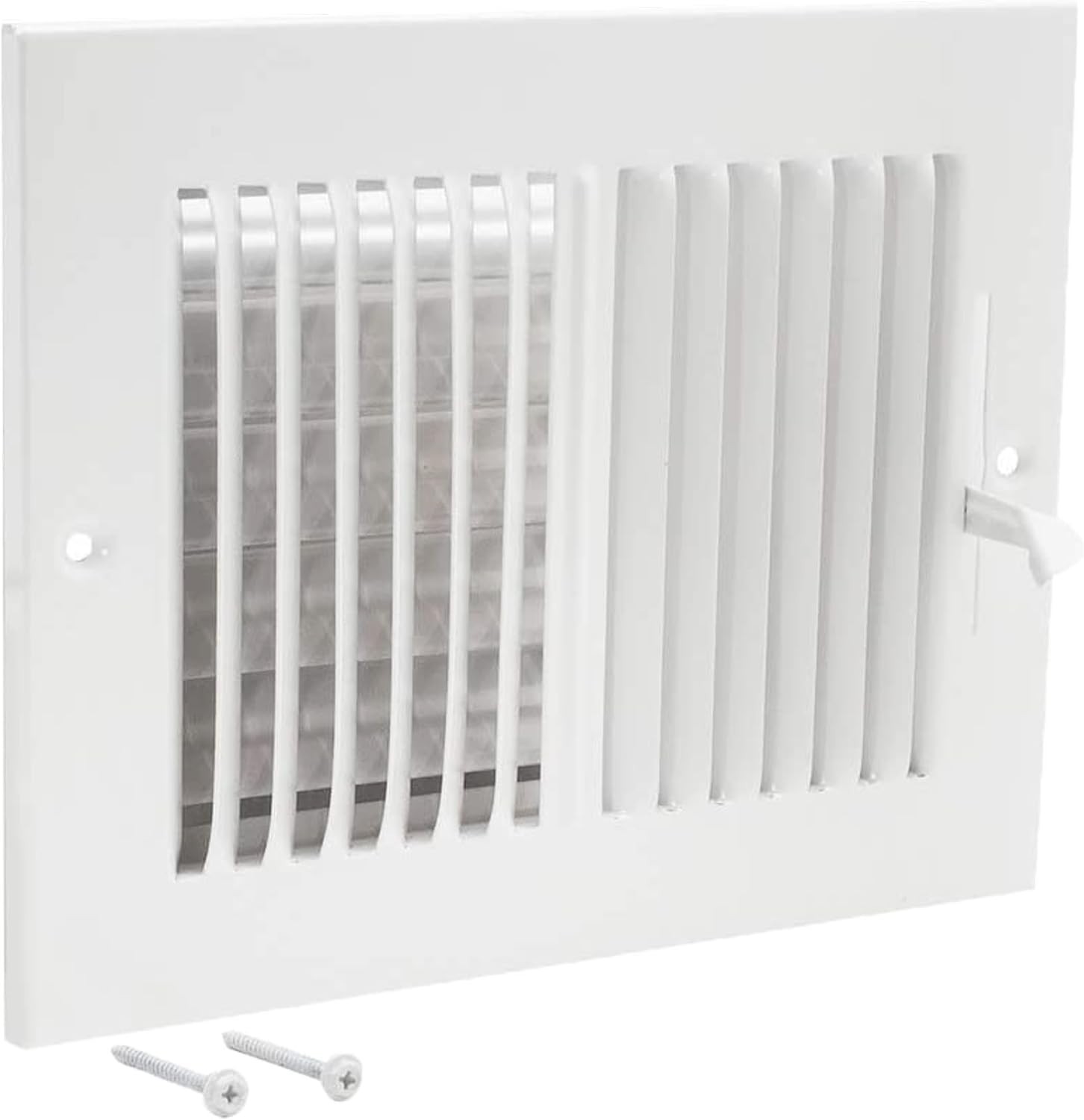 Solid Steel 8 x 6 Inch Air Vent Cover - Elegant White Finish for Home or Office