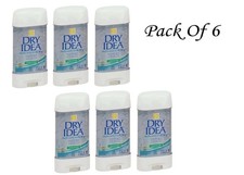 Dry Idea Antiperspirant Deodorant Gel Unscented Pack Of 6 