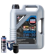 Motoröl 5W30 LIQUI MOLY Top Tec 4600 5L+BOSCH Ölfilter +Spülung