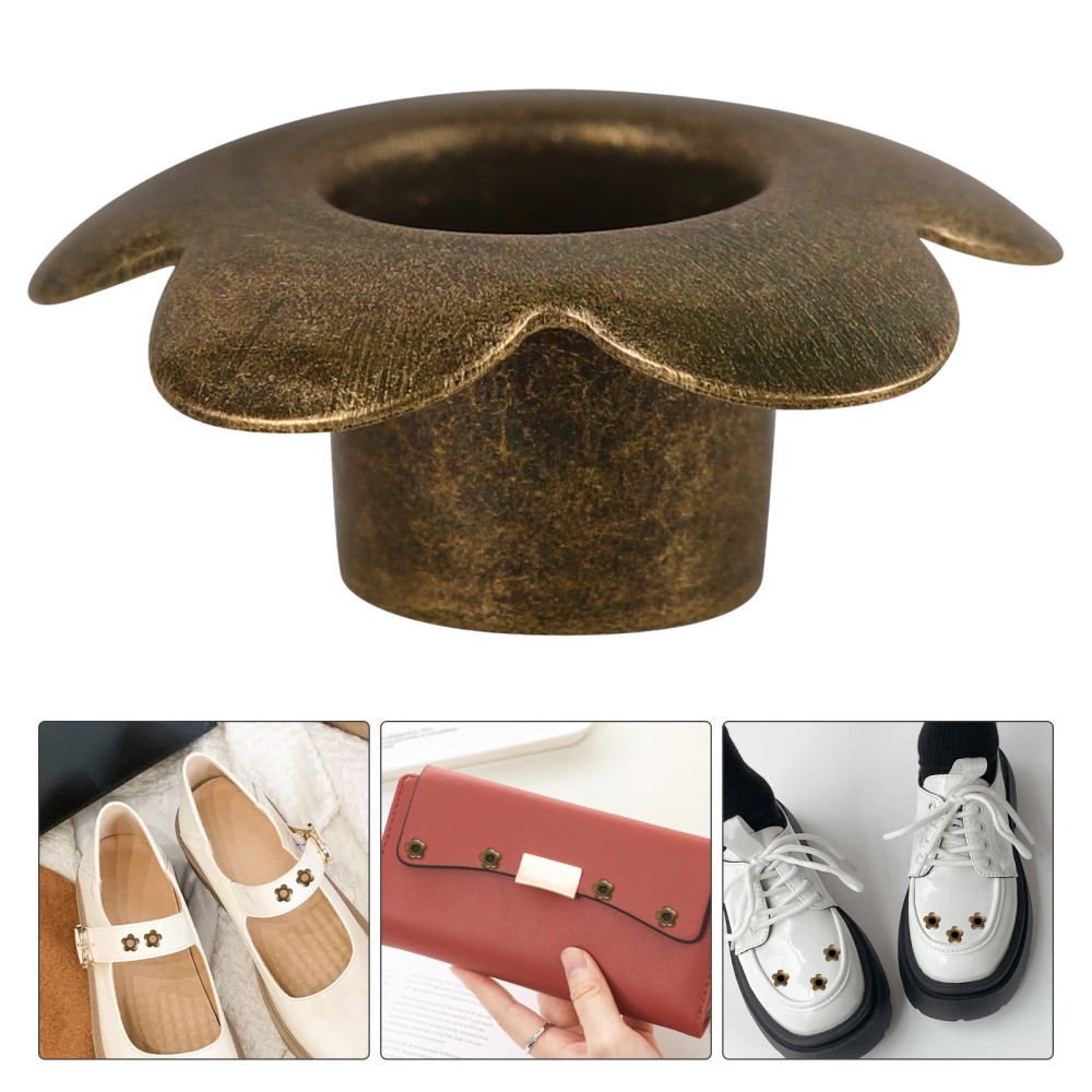 APL 200 Pezzi Cinque Fiori Bottoni Rivetto Metallo Lacci Ganci Stivali Fibbie