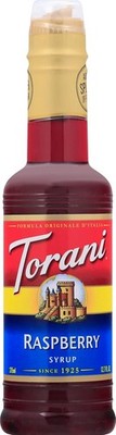 Torani Syrup Raspberry 12.7 Ounces Coffee Flavoring Beverage Mix