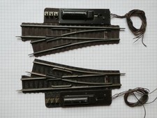 Altes elektrisches Weichenpaar 1624A von Fleischmann in H0