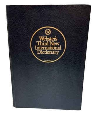 For Webster s Third New International Dictionary Unabridged Edition Hardcover