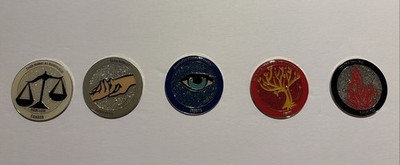 Destination Imagination 2014 Divergent Faction Glitter Pin Set Rare