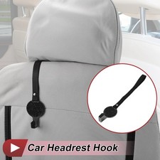 1Stk Universal-Haken f&uuml;r Kopfst&uuml;tze des Autositzes Schwarz,10,87"x1,85"