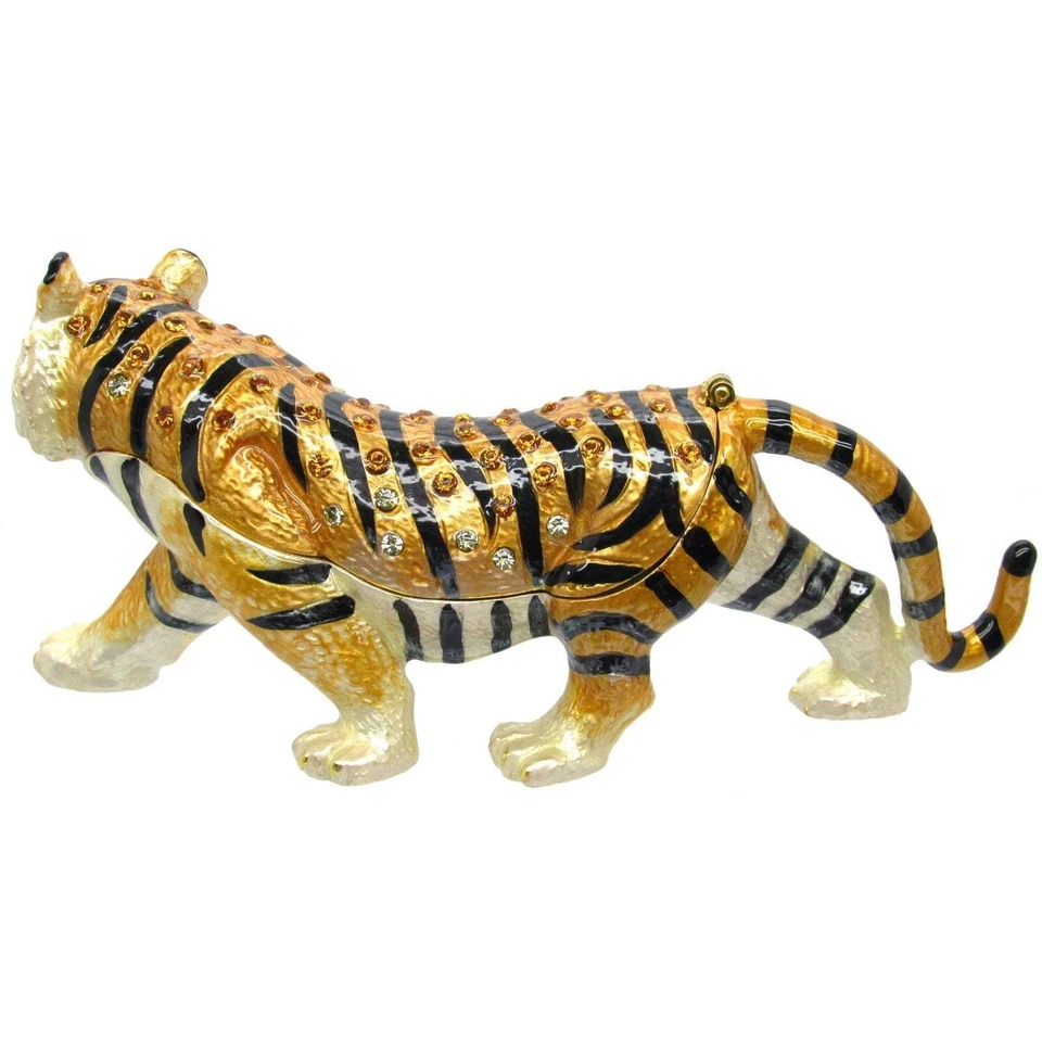 Caja de baratijas con joyas de tigre RUCINNI, marrón Foto 4 de 4