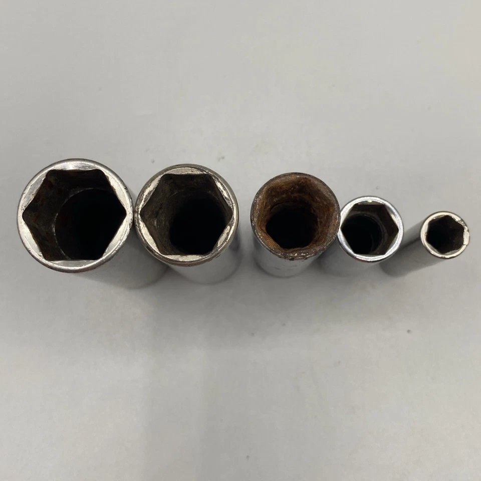 Snap-on Matco MATCC SFS 3/8" 1/4" Drive Deep Socket Set 5pc 6-Point USA Mechanic - Image 3 of 4