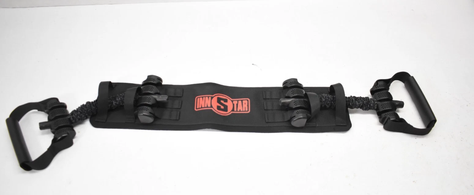 InnStar Adjustable Press Bench Squat Resistance Band Equipment 2 Bands w Handles
