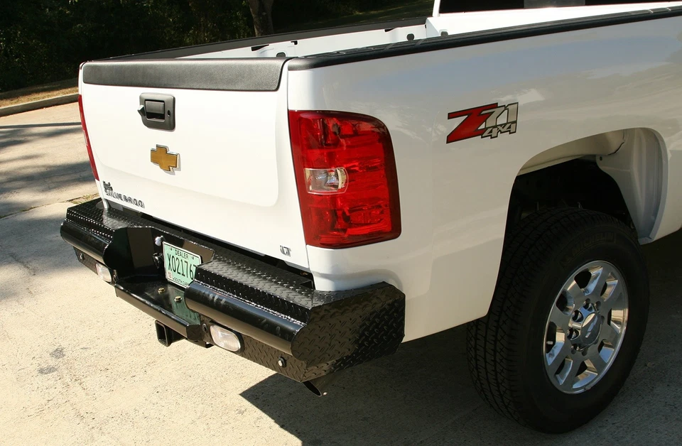 Fab Fours CH08-T1450-1 Black Steel Ranch Rear Bumper — 第 2/4 张图片