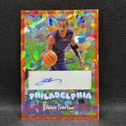 Allen Iverson 2026 Leaf Metal 76ers (25/45) Sneaker Con Auto Orange Refractor
