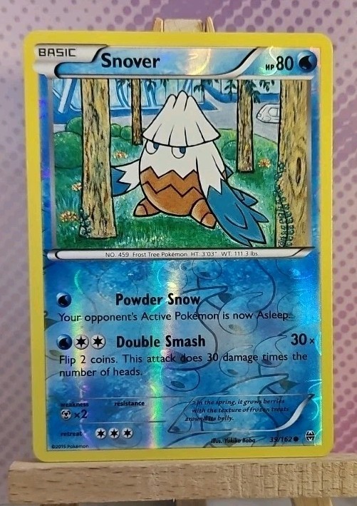 Pokémon TCG: Snover (Reverse Holo) 39/162 - XY BREAKthrough - MP Condition