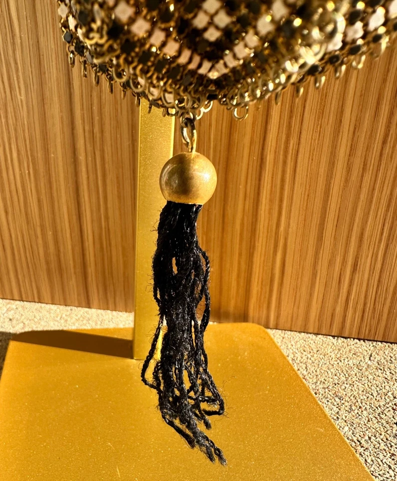 Cartera Combo Compacto Delysia Whiting & Davis Malla Esmaltada - Alrededor de 1920 Foto 4 de 4