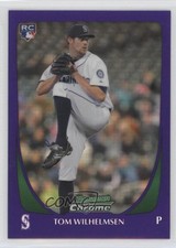2011 Bowman Draft Chrome Retail Purple Refractor Tom Wilhelmsen #97 0o0