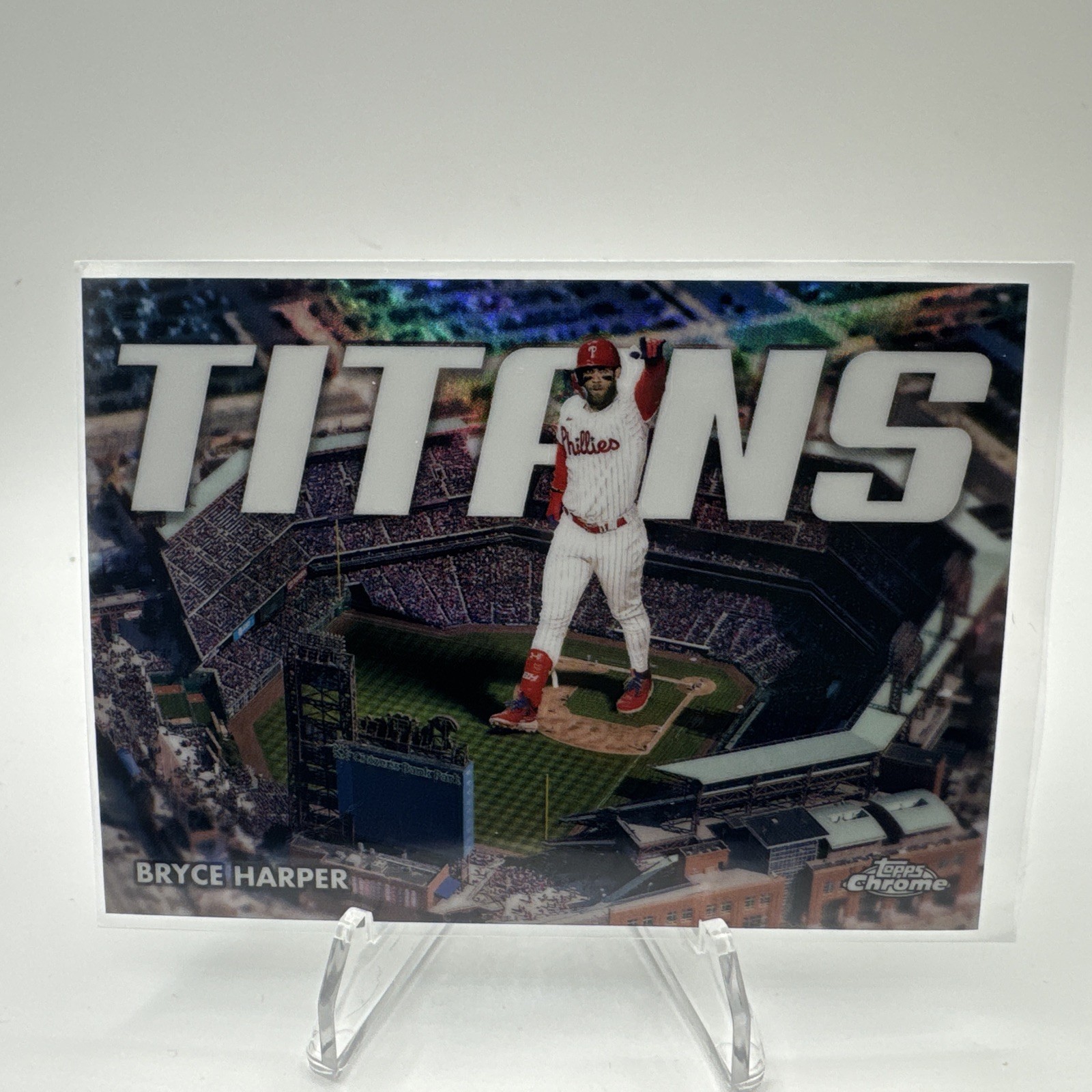 2023 Topps Chrome Bryce Harper Titans Refractor #2 Phillies ￼