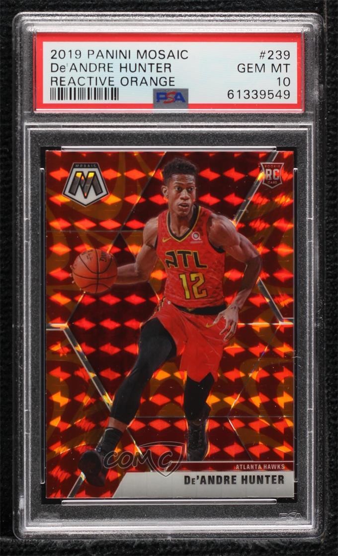 2019 Mosaic Rookies Reactive Orange Prizm De'Andre Hunter PSA 10 Rookie RC 2a9