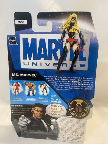 Marvel Universe Ms. Marvel Series 1 #022 Figure NEW 2008 Dark Avengers Variant - Picture 2 of 4